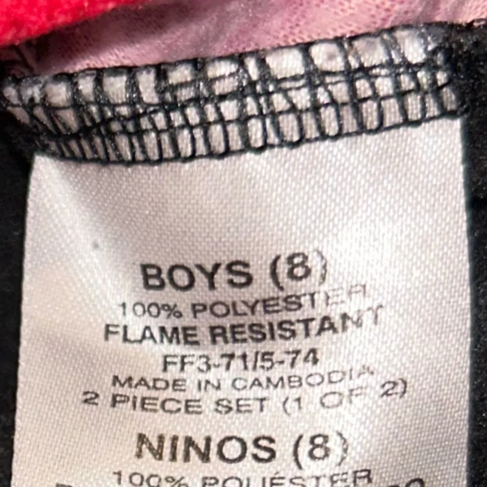 STAR WARS Boy's Black And Red Graphic Long Sleeve Pajama Top Size 8